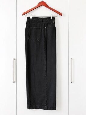 Reitmans Black Long Flare Wide-Leg Jeans